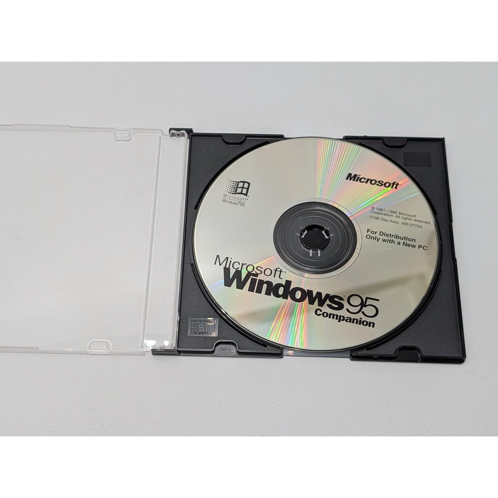 Vintage Microsoft Windows 95 Companion Disc (1995, CD-ROM) - Disc Only!!!